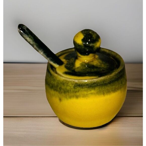 Vintage Ineke Pottery cruet set Victoria, Canada. Oil, Salt, Pepper, Condiment - Picture 5 of 8